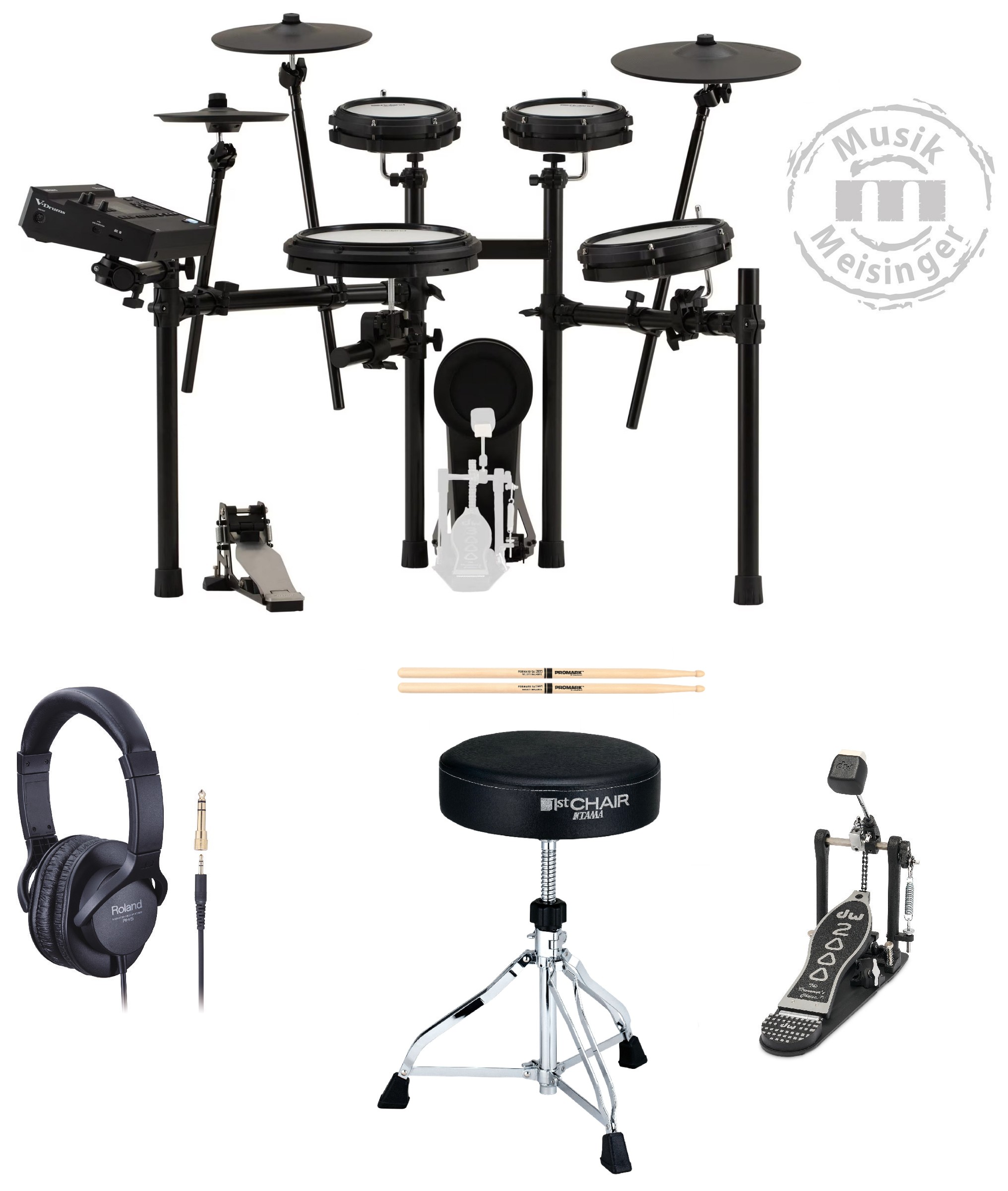 Roland TD313 E-Drum Set Bundle