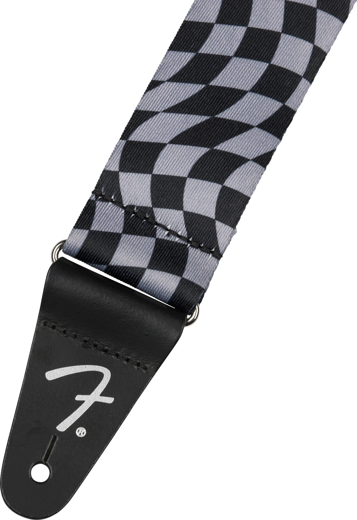 FENDER WAVY CHECKER POLY STRAP GRY