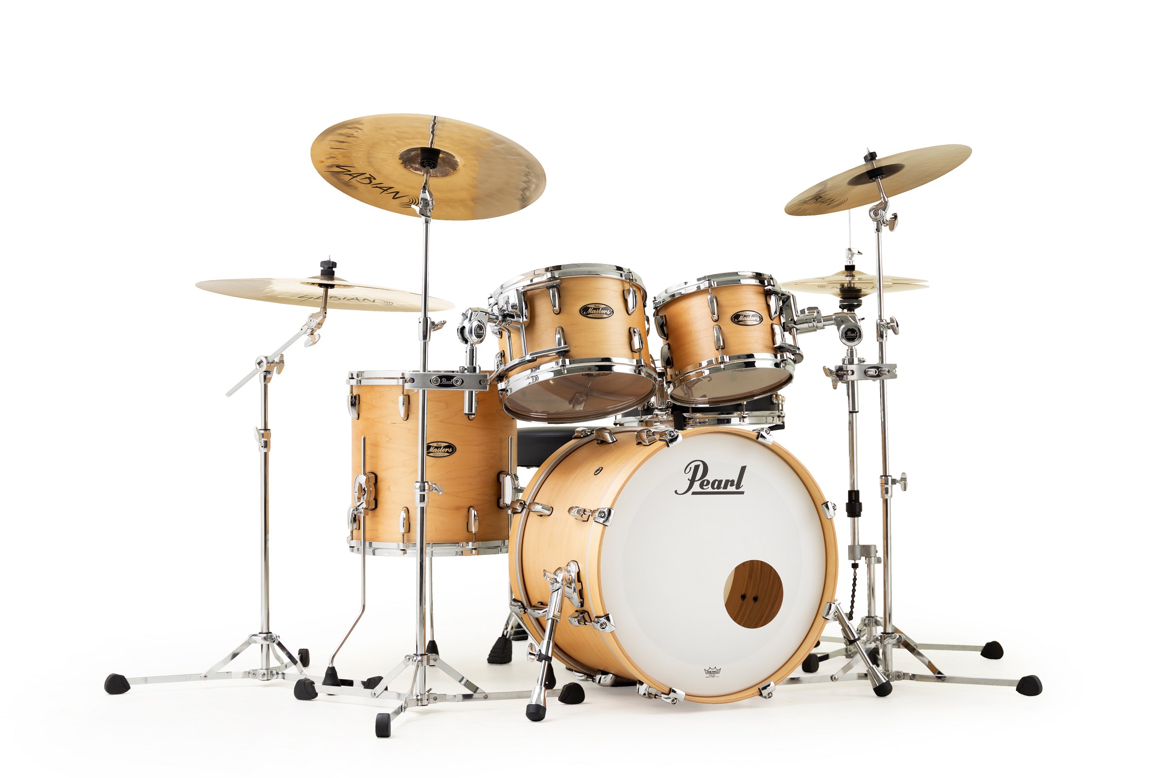 Pearl Masters Maple/Gum 20B/10T/12T/14F Hand Rubbed Natural