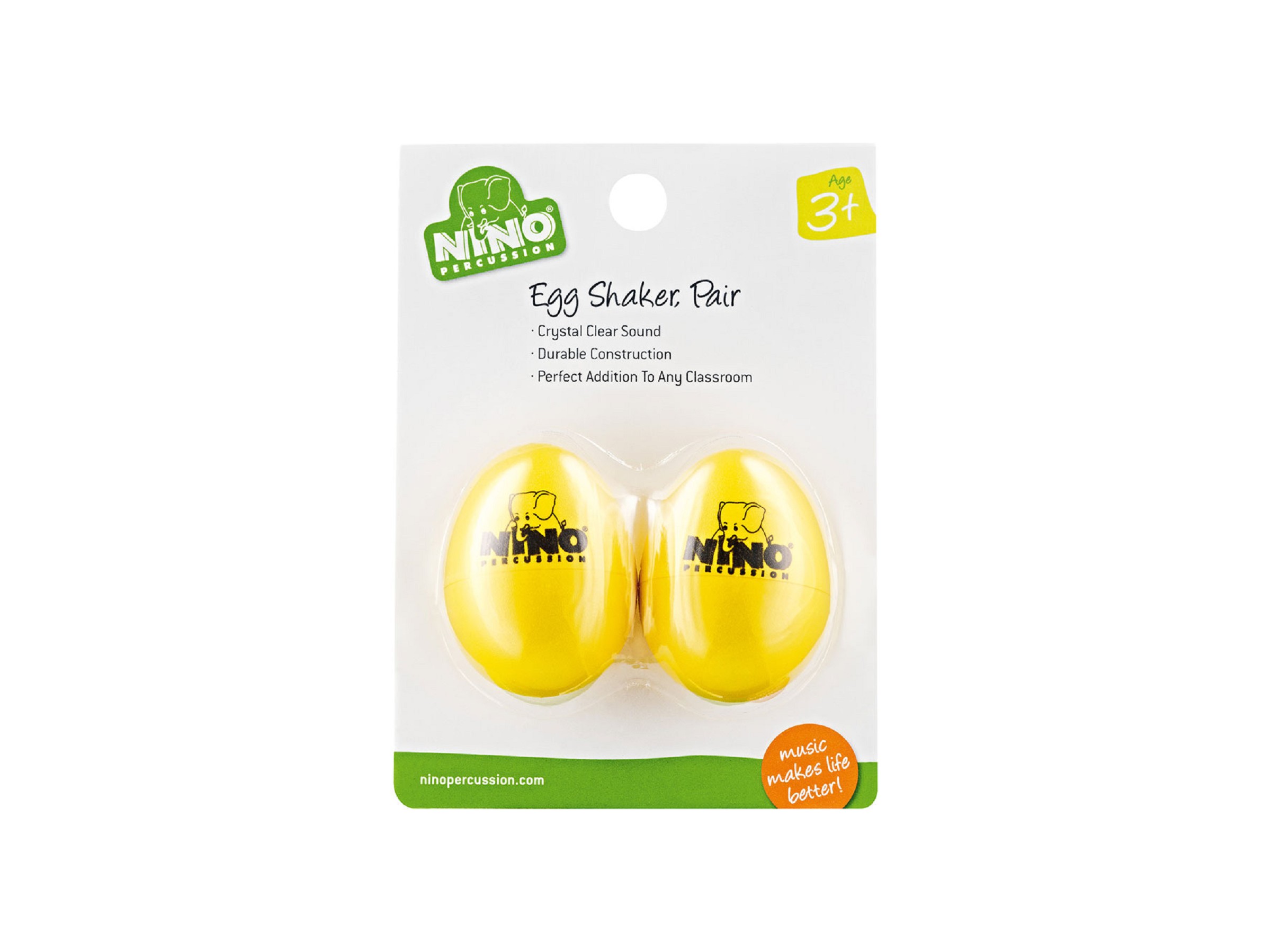 Nino NINO540Y-2 Egg Shaker 2er Set Gelb
