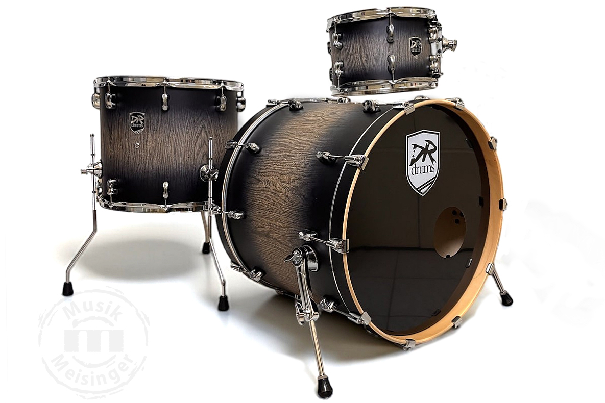 DR Drums Stage Attack 22BD/12TT/16FT Shadow Oak Black