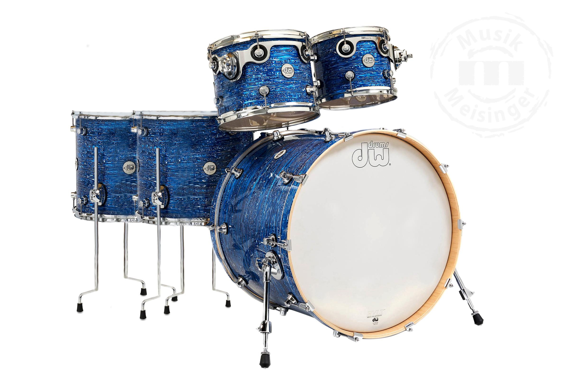 dw Design Shellset 22B/10T/12T/14FT/16FT Royal Strata Blue