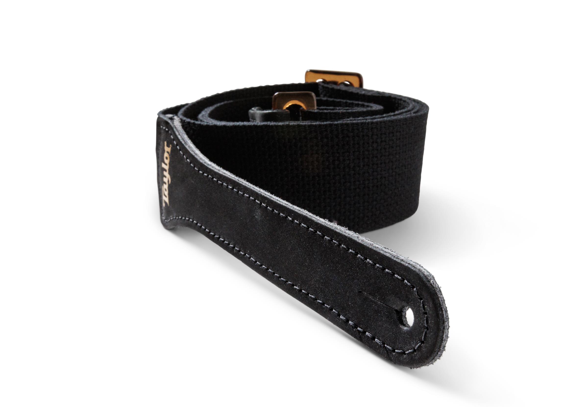 TAYLOR GS Mini Strap,Blk Cotton,2",Amber Buckle