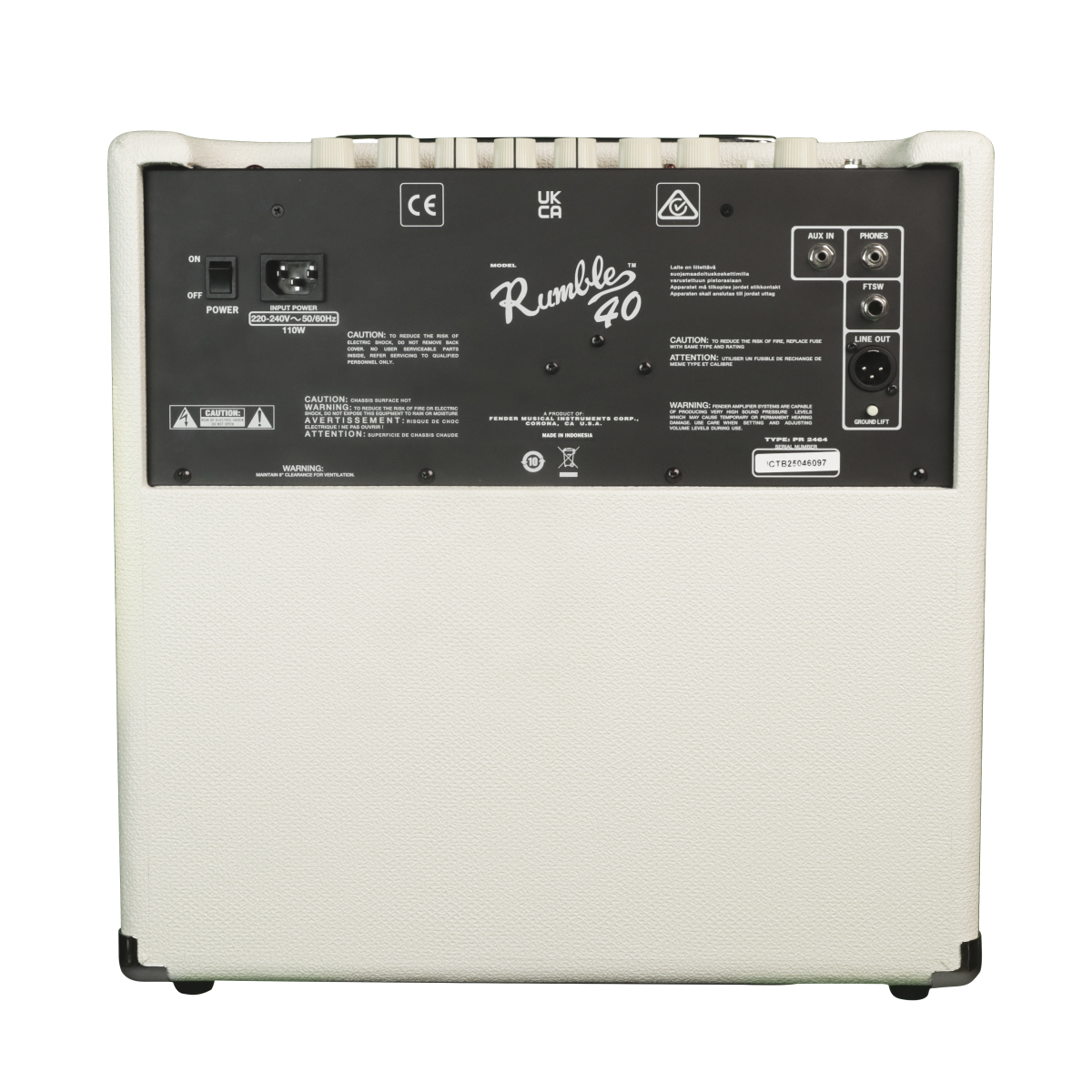 FENDER RUMBLE 40 V3 IVORY 230V EU