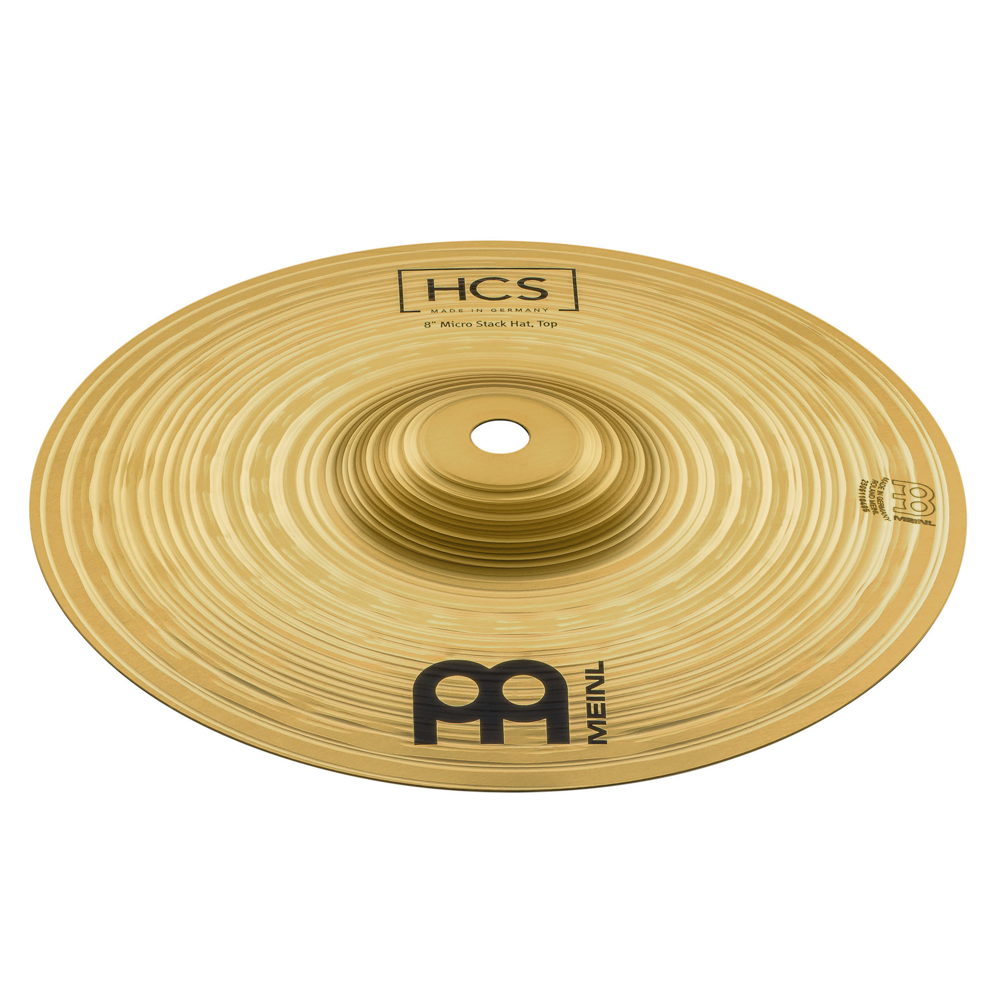 Meinl HCS8H 8" Micro Stack Hats Messing-Becken