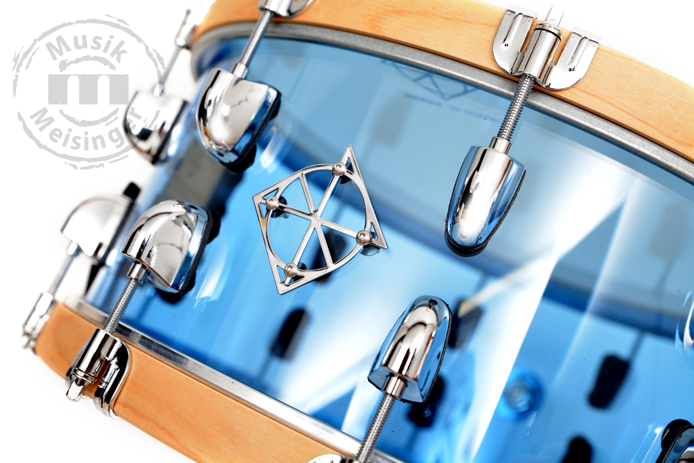 Dixon Cornerstone 14x6,5 Snare See-Through Blue A Dixon Cornerstone 14x6,5 Snare See-Through Blue A