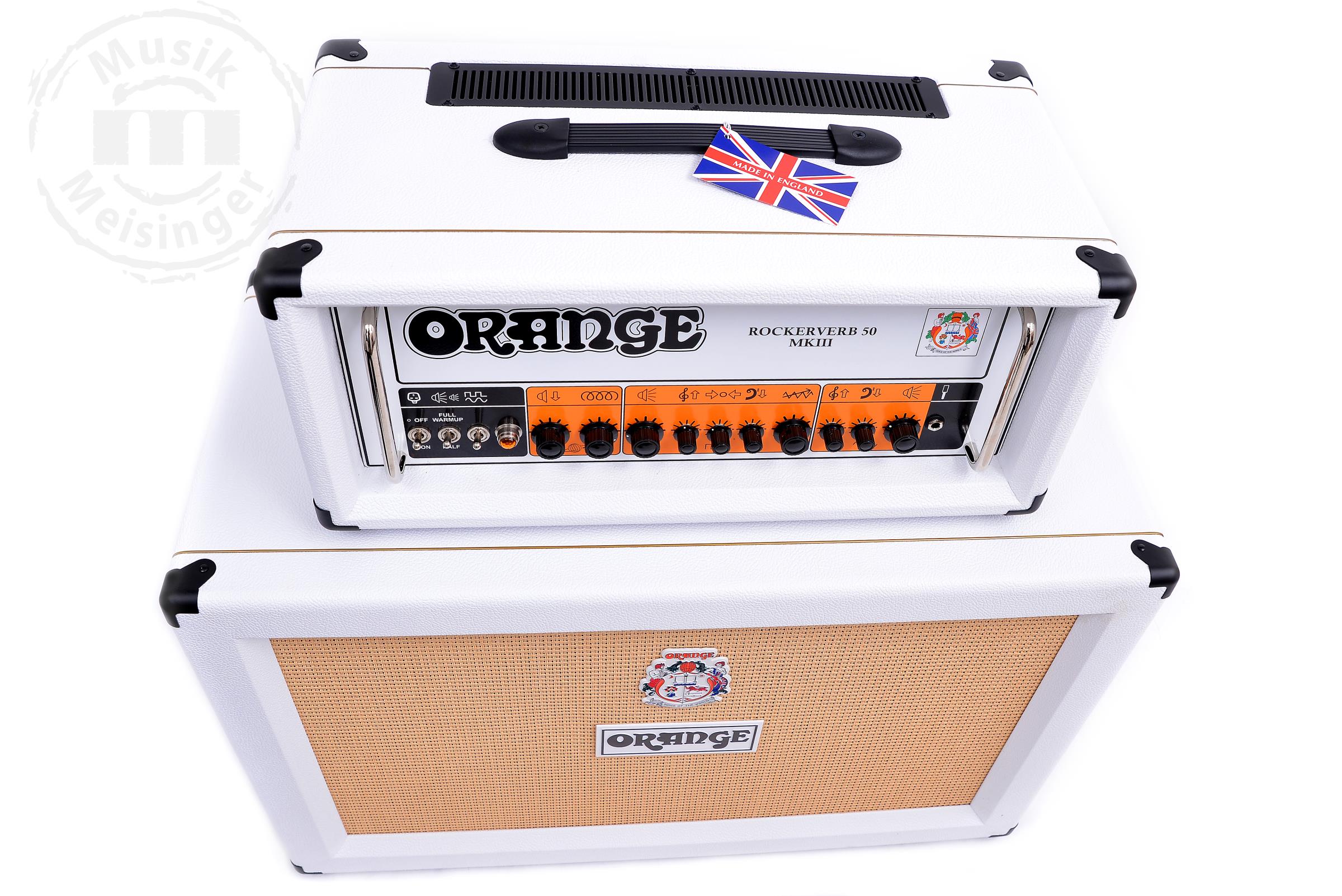 ORANGE Rockerverb MK50III + PPC212 White Ltd. Bundle