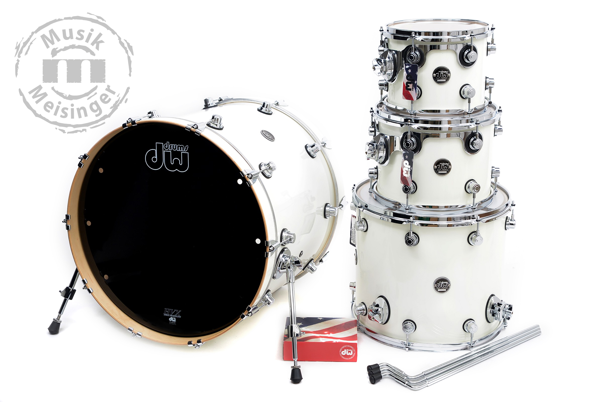 dw Performance Shellset 20B/10T/12T/14FT Gloss White dw Performance Shellset 20B/10T/12T/14FT Gloss White