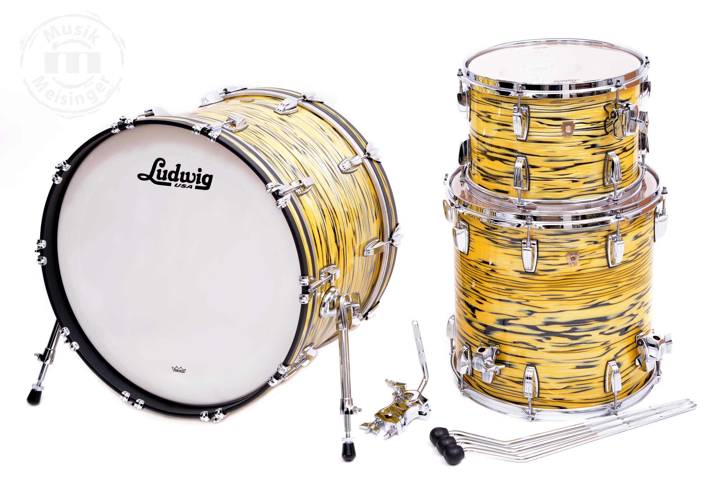 Ludwig Classic Maple 20BD/12TT/14FT Lemon Oyster