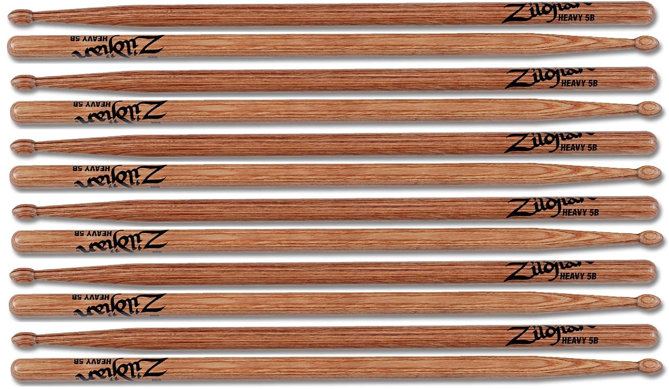 Zildjian Sticks Heavy 5B Wood Laminated Birch (6 Paar)