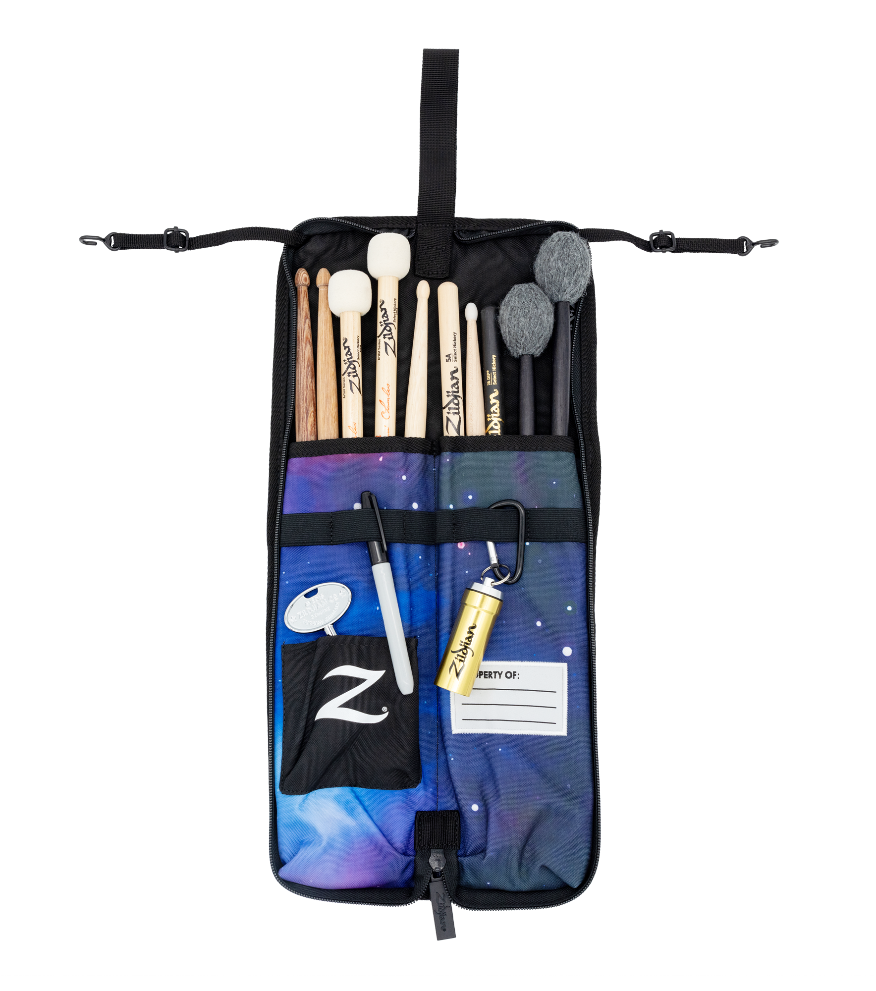 Zildjian Mini Drumstick Bag Purple Galaxy