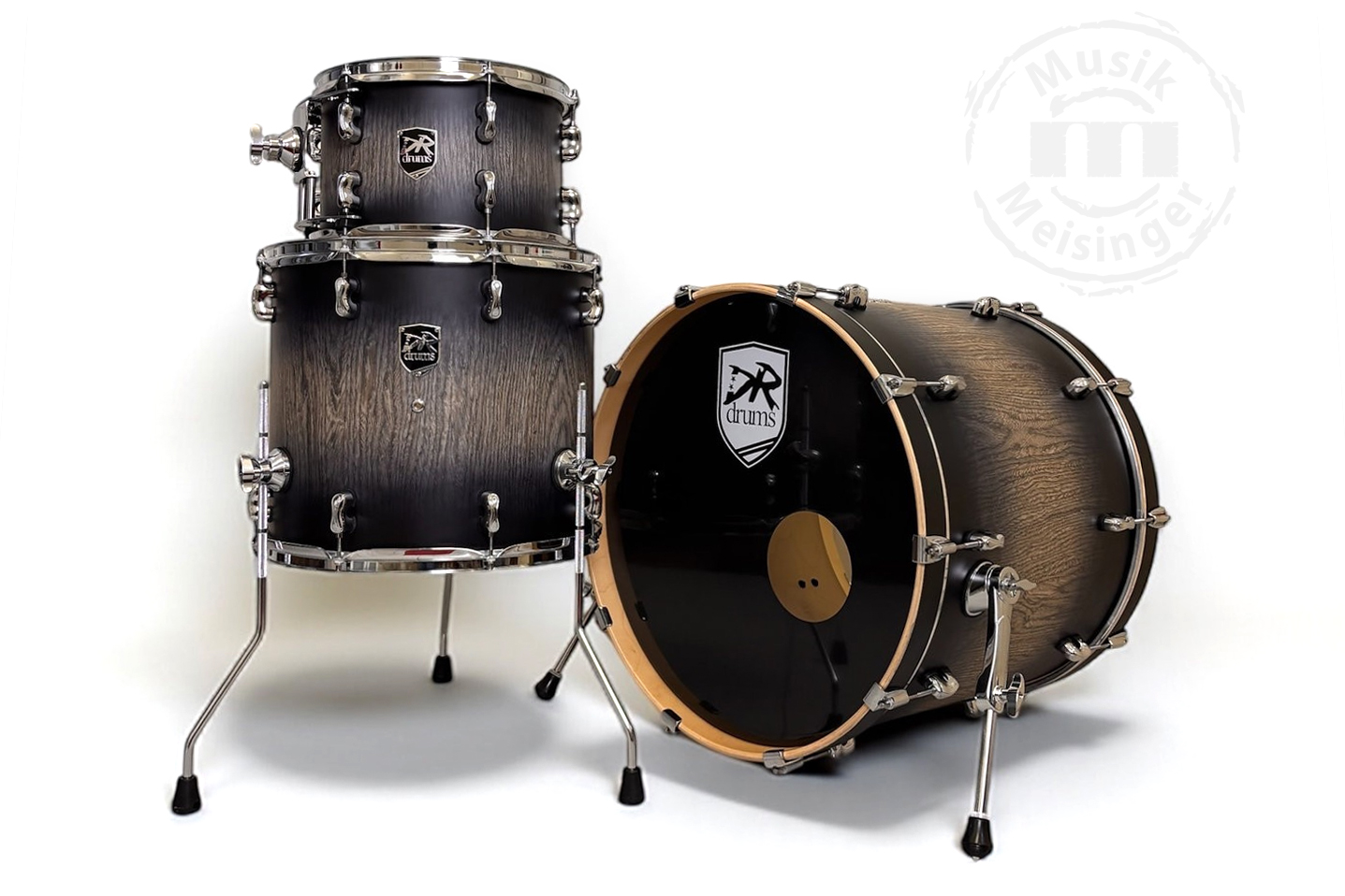 DR Drums Stage Attack 22BD/12TT/16FT Shadow Oak Black