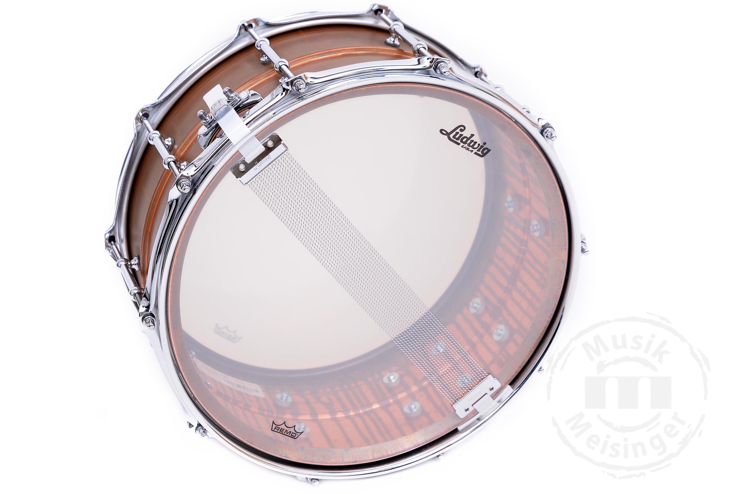 Ludwig LC663T Copperphonic Raw Snare