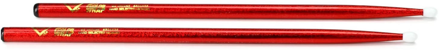 Vater Color Wrap Red Power 5BN Hickory Nylon Tip