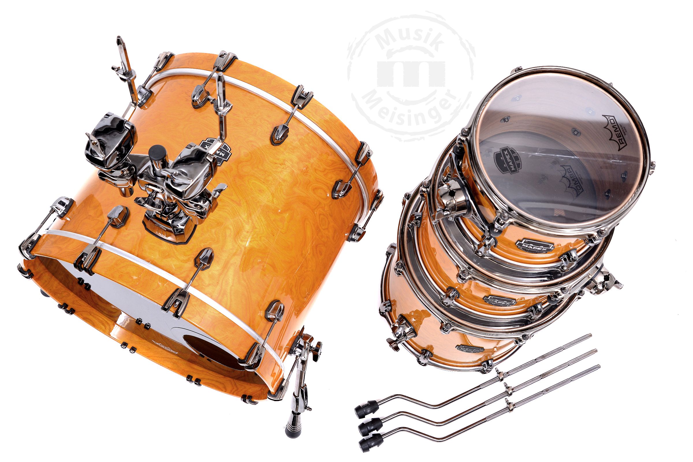 Mapex Saturn V MH Exotic Shellset Amber Maple Burl 20/10/12/14