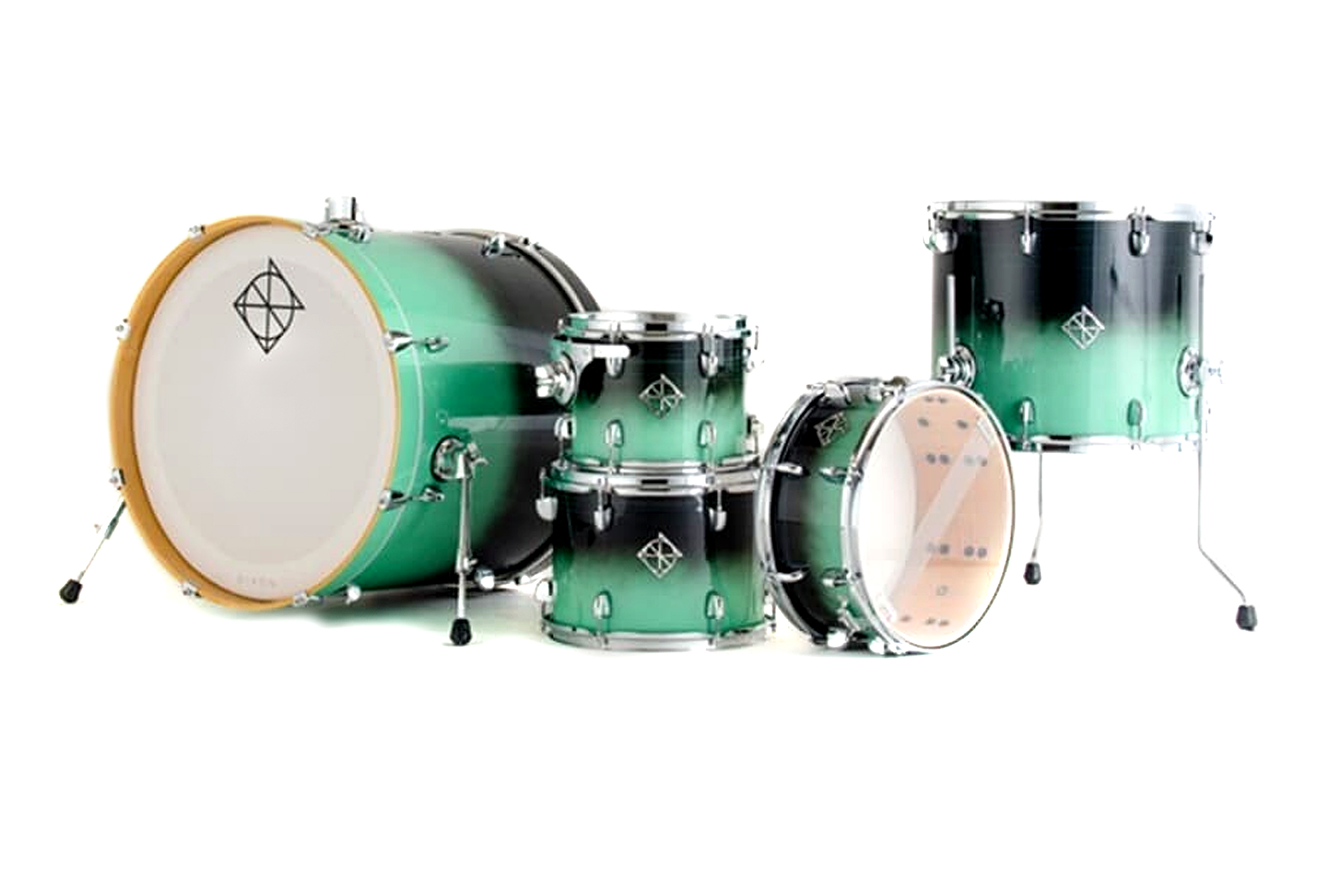 Dixon Fuse Shellset Maple Green Ice Fade
