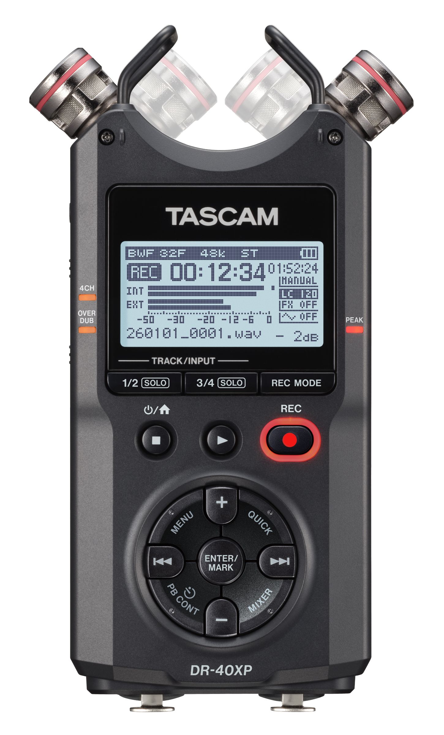 Tascam DR-40X 4-Spur-Handheld-Recorder