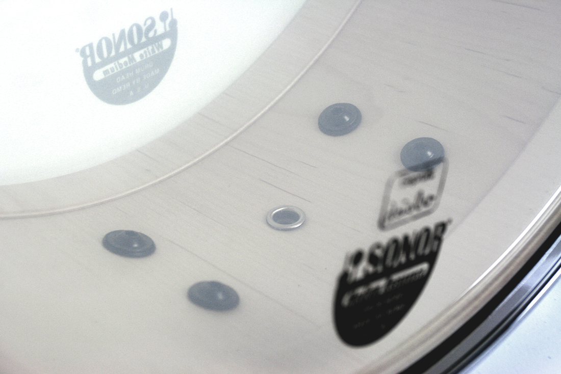 Sonor Prolite 14x6 Snare Ebony White Stripes (Gußreifen)
