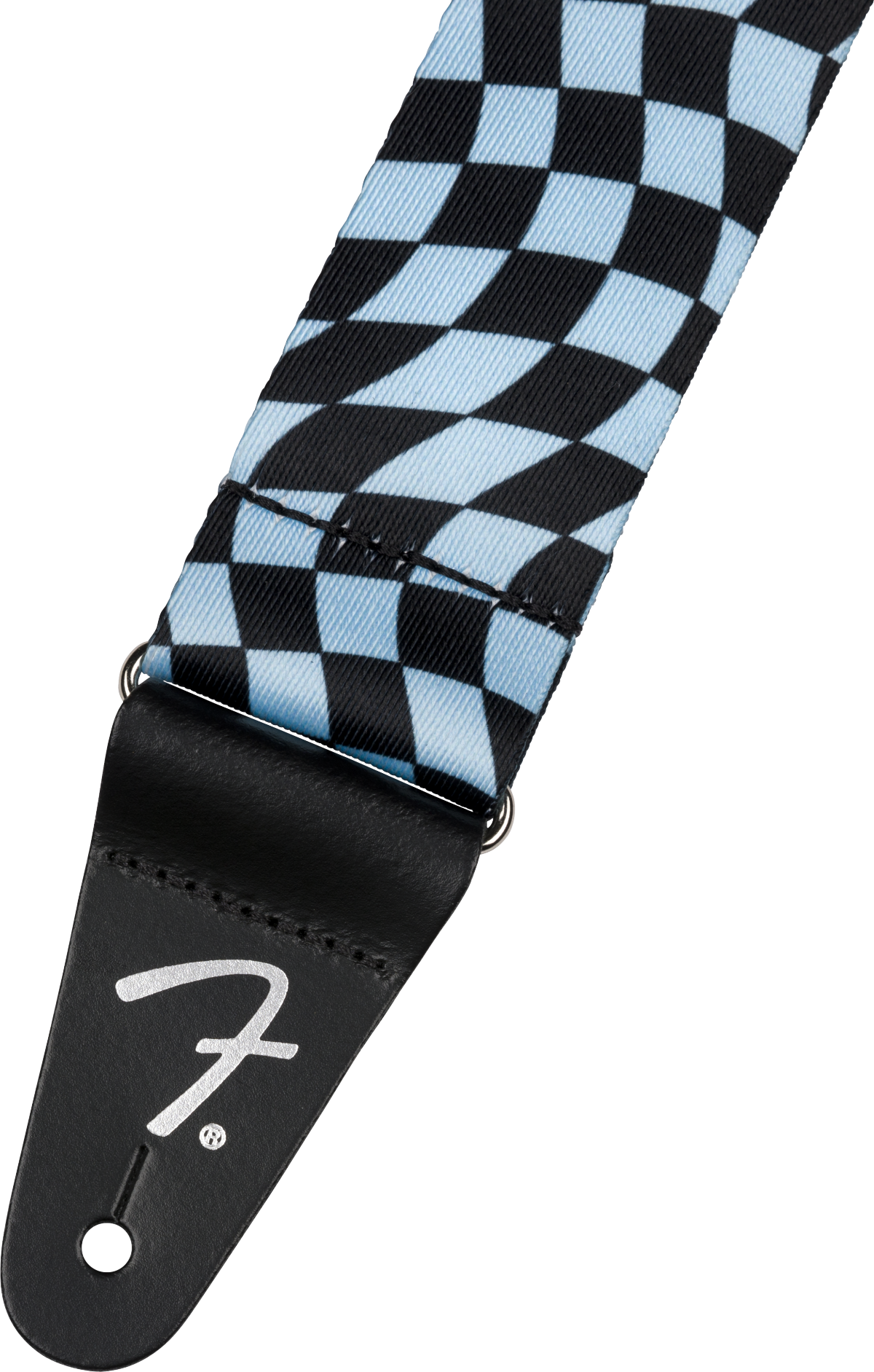 FENDER WAVY CHECKER POLY STRAP BLUE