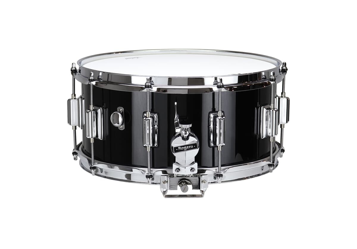Rogers 14x6,5 Dyna-Sonic Snare Black Lacquer