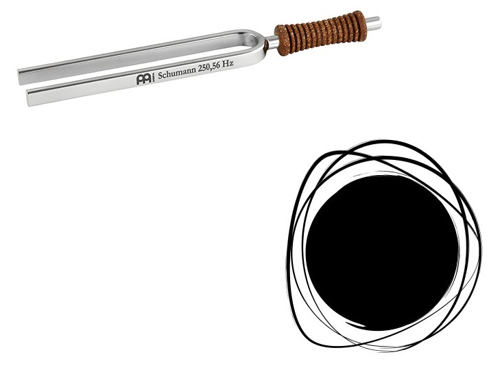 Meinl Stimmgabel Schumann Frequenz 250,56 Hz