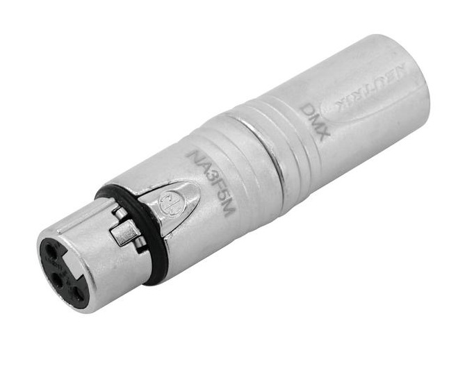 Neutrik NA3F5M XLR female -> DMX male Adapter