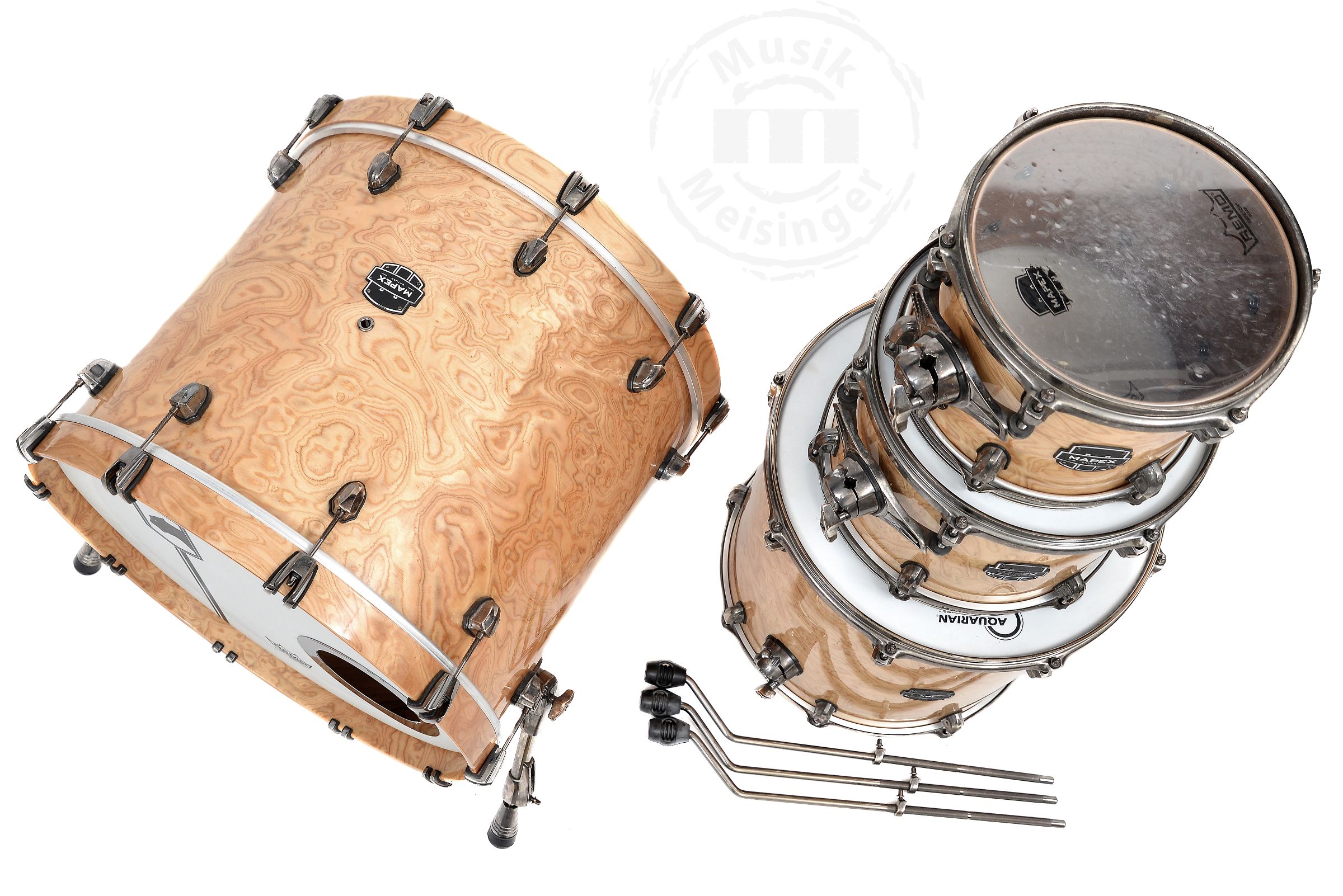 Mapex Saturn V EX Stage Shellset Natural Maple Burl
