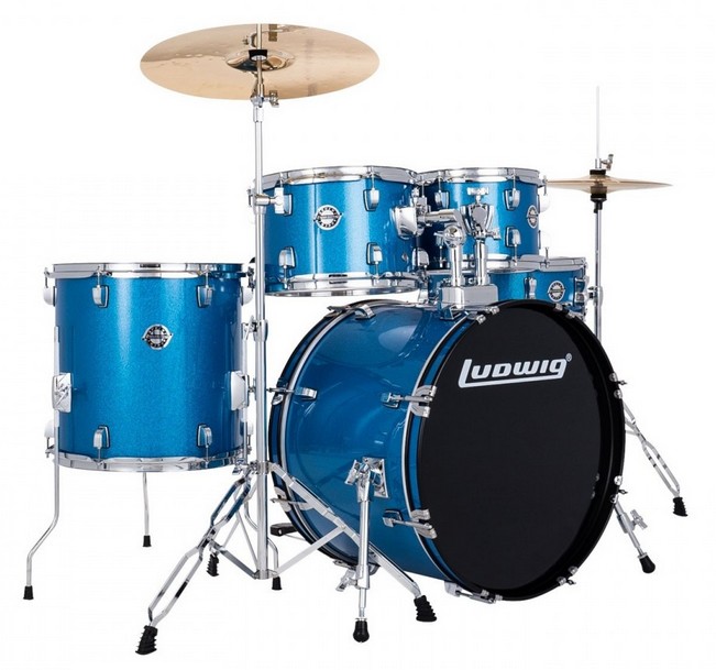 Ludwig Accent Fuse Blue Sparkle Komplettset