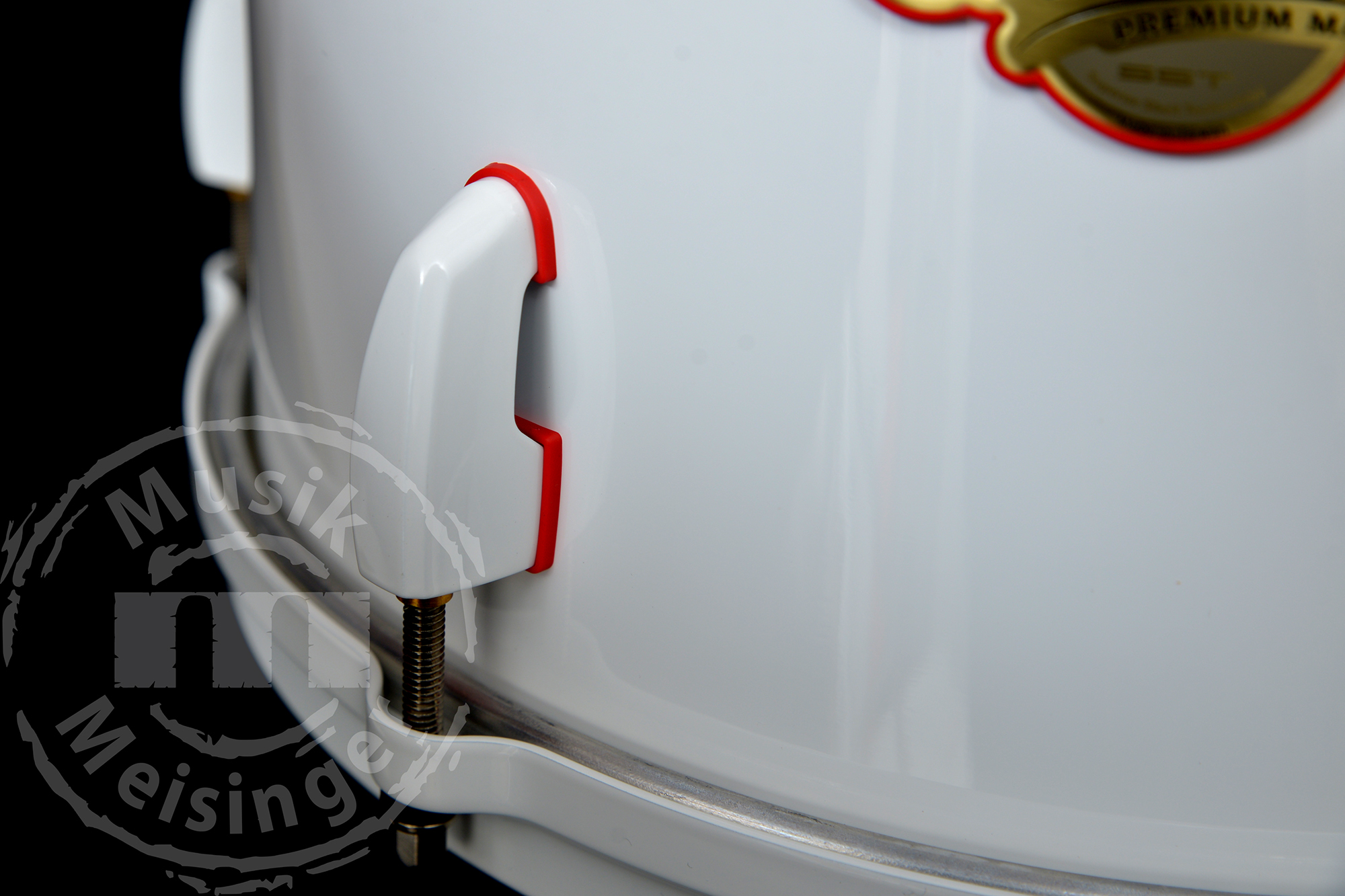 Pearl MMP1209T/WR109 12x9 Tom Tom Red Gaskets Acrylic White Air Hole Pearl MMP1209T/WR109 12x9 Tom Tom Red Gaskets Acrylic White Air Hole