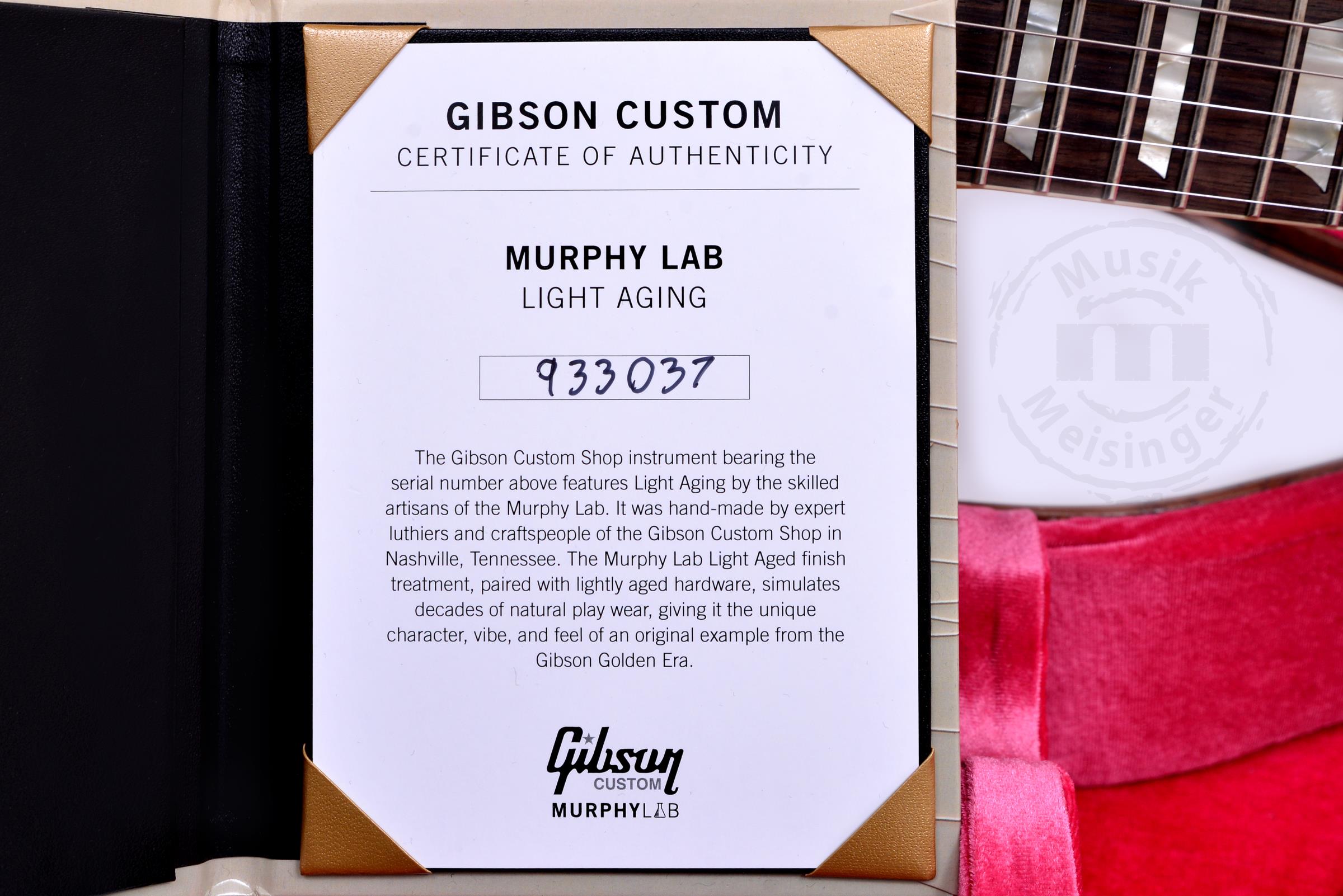 GIBSON 59 Les Paul Standard Green Lemon Fade Murphy Lab Light Aged