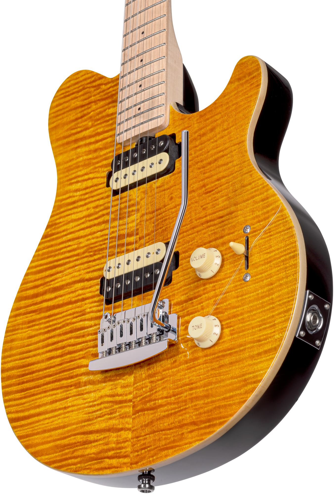 STERLING BY MUSIC MAN S.U.B., Axis, Flame Maple Top, Trans G