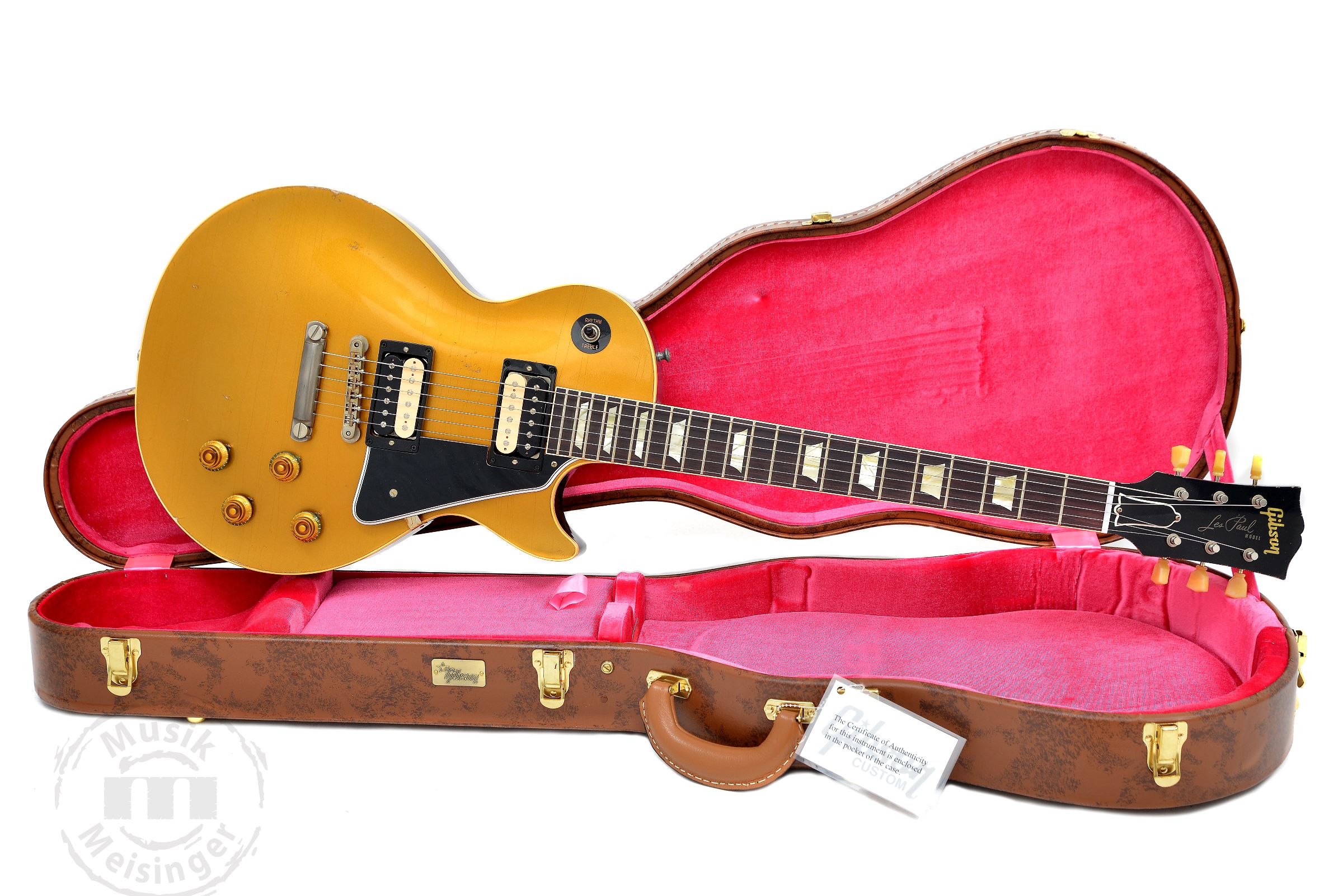 GIBSON 57 Les Paul Standard Goldtop Darkback Light Aged NH