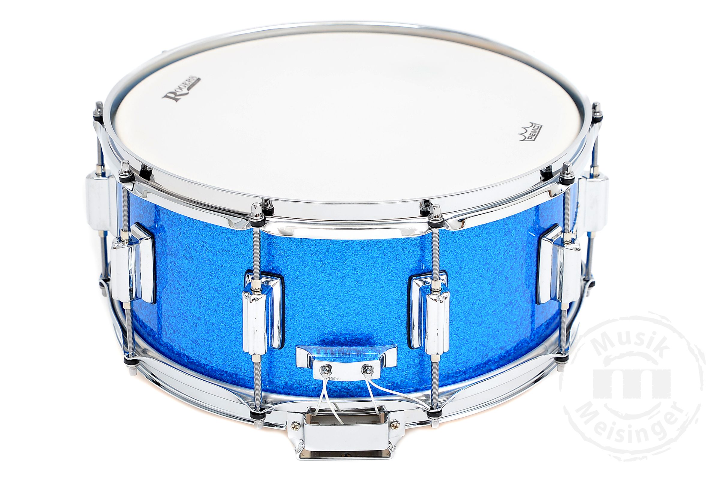 Rogers 14x6,5 Dyna-Sonic Snare Blue Sparkle