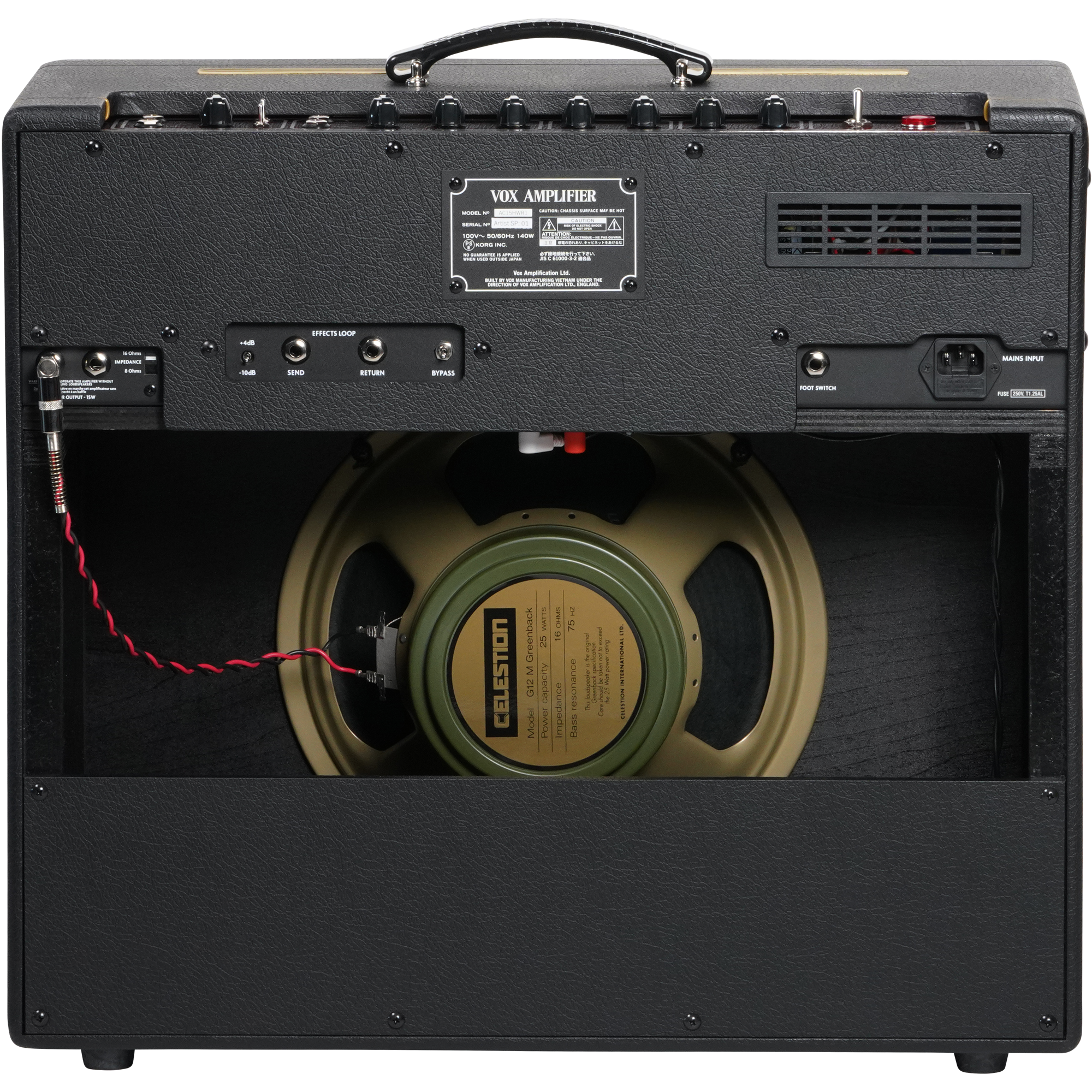 VOX AC15 Handwired Greenback