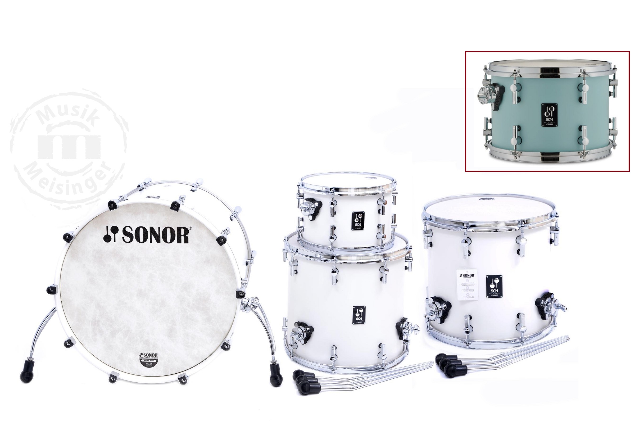 Sonor SQ1 Set Cruiser Blue 24BD/13T/14FT/16FT
