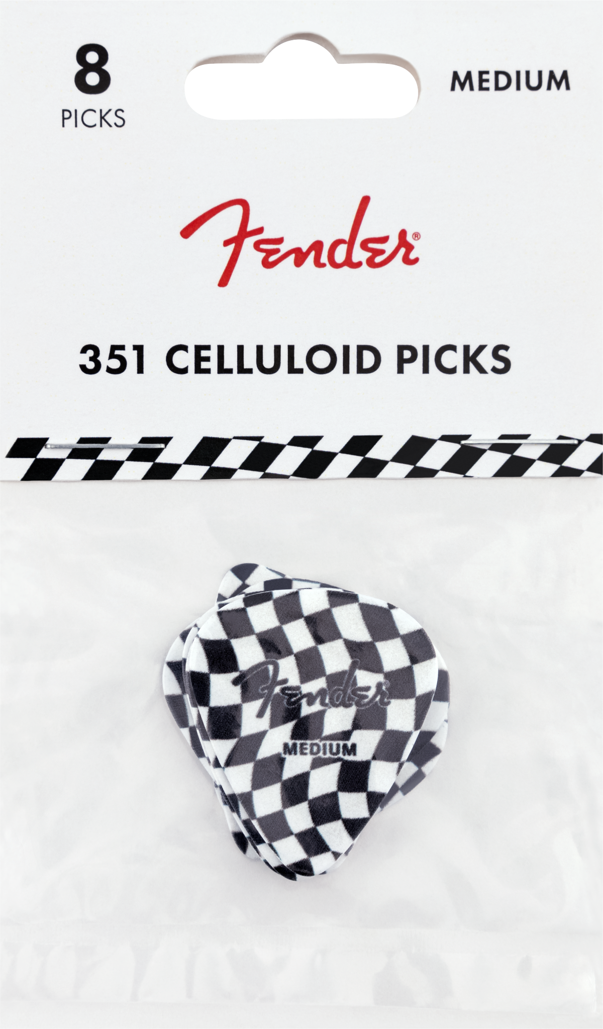 FENDER CHECKER 351 CELLULOID PICKS (8)